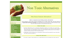 Desktop Screenshot of nontoxicalternatives.com