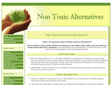 Tablet Screenshot of nontoxicalternatives.com
